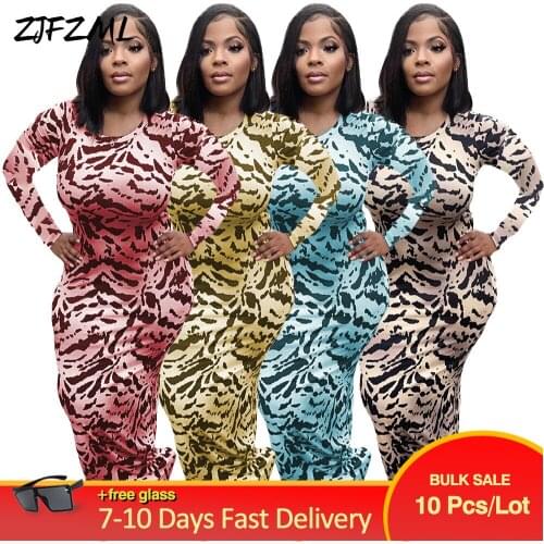 Bulk Items Wholesale Lots Womens Maxi Dresses Simple Casual Round Neck Long Sleeve Pencil Dress Fashionable Slim Fit Vestidos