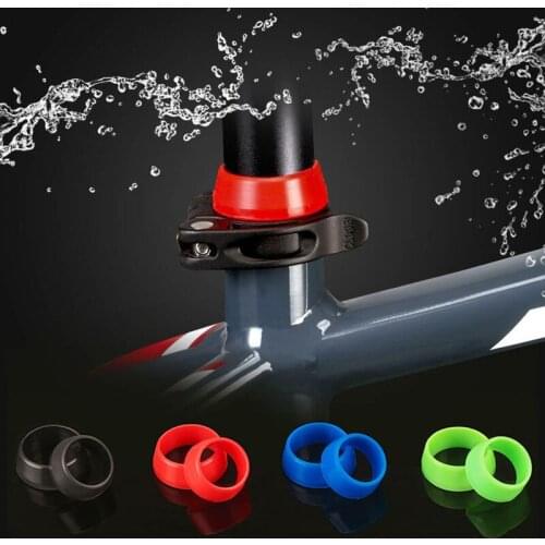 Hot 1Pc Bicycle Seat Post Rubber Ring Dust Cover Silicone Cycling Waterproof Mountain Bike Seatpost Protective Bike Accessories