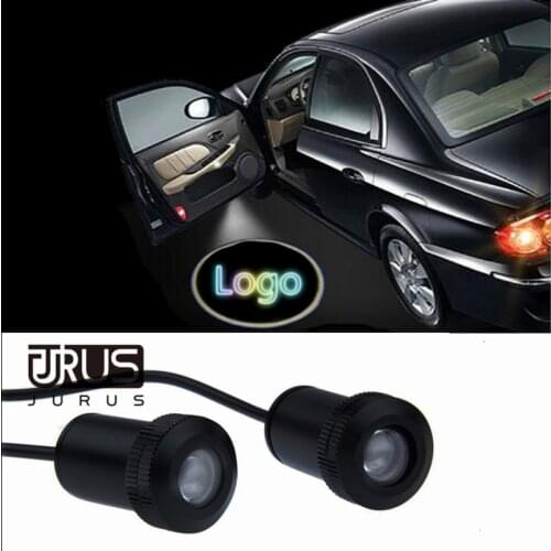 JURUS 2PCs Ghost Shadow Light Case For Abarth For Seat Altea LED Logo Light Courtesy Led Car Laser Projector Light Welcome Logo