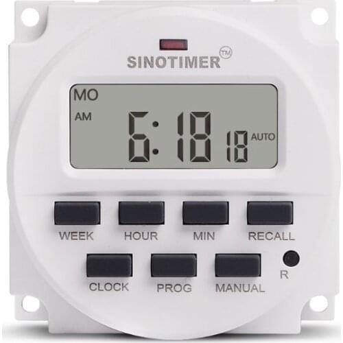 BIG LCD Digital 220V Programmable Timer Switch with Countdown Time Function 203C