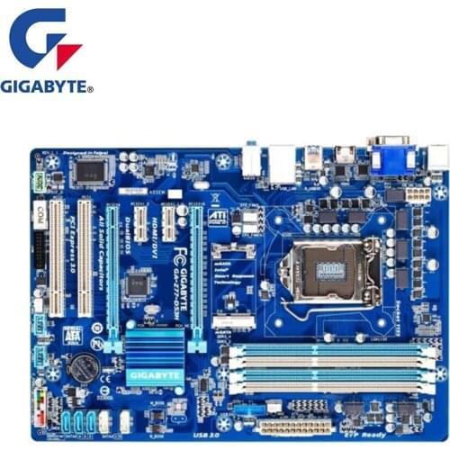 For GIGABYTE GA-Z77-DS3H Z77-DS3H Motherboard LGA 1155 For Intel Z77 Z77M Used Desktop Mainboard USB3.0 SATA III PCI-E X16