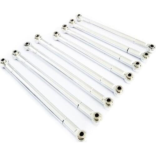 For MN86S MN86 MN86KS MN86K MN G500 Upgrade Parts 8PCS Metal Pull Rod Link Rod Linkage 1/12 RC Car Accessories