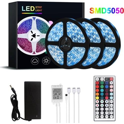 RGB LED Light Tape Neon Flexible Strip Light TV LED Backlight Waterproof rgb Strip Ribbon Lamp Decoration Lamp Screen Lighting