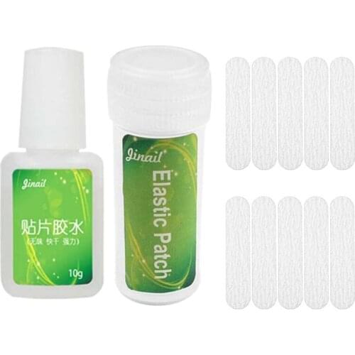 A0ND Paronychia Tool Ingrown Toenail Correction Set Ingrown Toe Nail Pedicure Elastic Patch Straightening Sticker with Glue