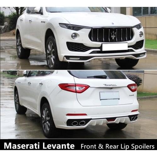 Front & Rear Lip Spoilers For Maserati Levante 2016 2017 2018 2019 2020 Bumper Diffuser High Quality PP Spoiler