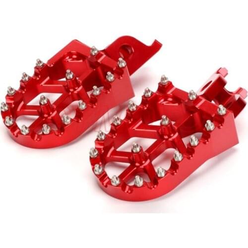 Motorcycle Aluminum FootRest pegs Pedals For CR CRF KX KLX 125 150 150R 450 250L 450R 450L 250RX 450X 250F 250R 450RX 1000L
