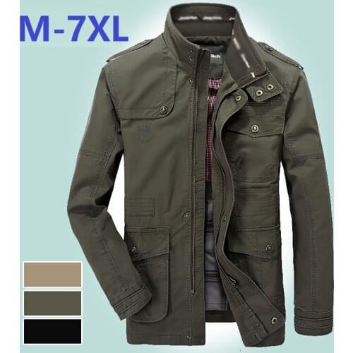 Mens High quality 100% Cotton jacket Windbreaker Military Jacket Army Clothes Outfit Flight Jacket mens clothing Bomber Jacket7X