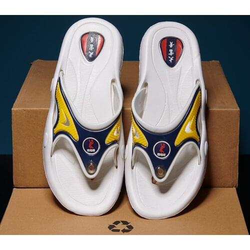 Street Style Summer Mens Flip-Flops Comfortable Massage Flip Flops Men Designer Slippers Outdoor Beach Sandals сланцы мужские