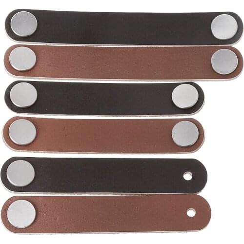 Cabinet Handle Soft PU Leather Dresser Drawer Door Knobs Pull Furniture Hardware