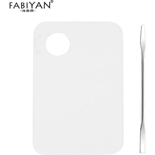 Kit Palette Clear Acrylic Spatula Rod Stainless Steel Nail Art Makeup Polish Gel Foundation Eye Shadow Mixing Manicure Set Tools