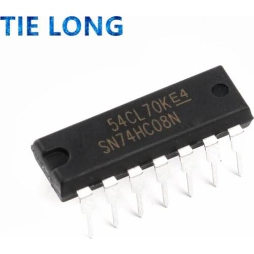 10PCS SN74HC08N DIP14 SN74HC08 DIP 74HC08N 74HC08 DIP-14 new and original IC