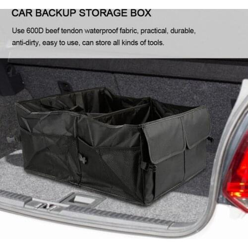Car Trunk Organizer Car Accessories Foldable Back Seat Storage Box Bag Multipurpose Collapsible Car Trunk Storage Organizer
