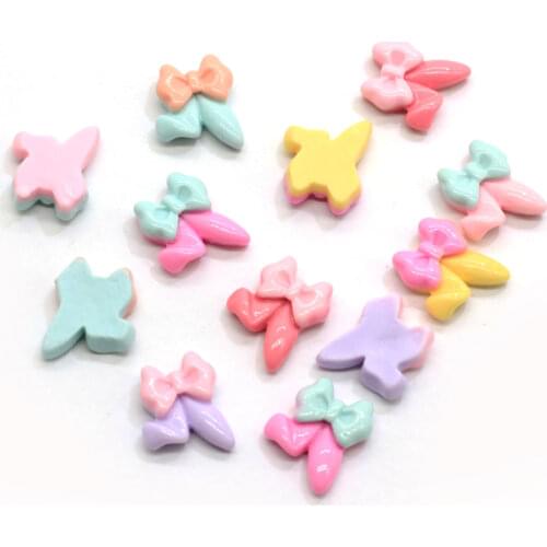 Pastel Resin Kawaii Rabbit Ears Flatback Cabochon Embellishments Scrapbooking DIY For Hair Bow Jewelry Accessories
