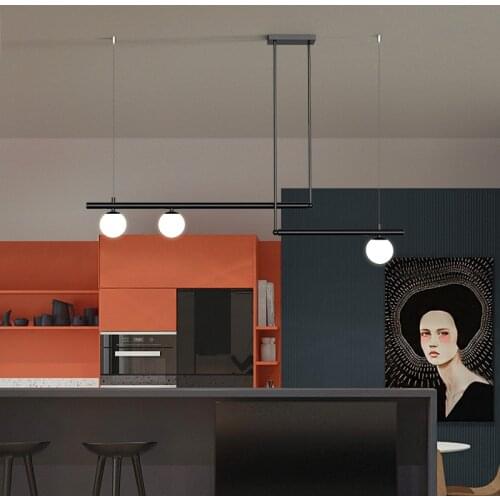 Modern Glass Ball Indoor Led Pendant Lamp Foyer Hanging Lamp Bedroom Restaurant Office Pendant Lights Hanging Light Fixtures