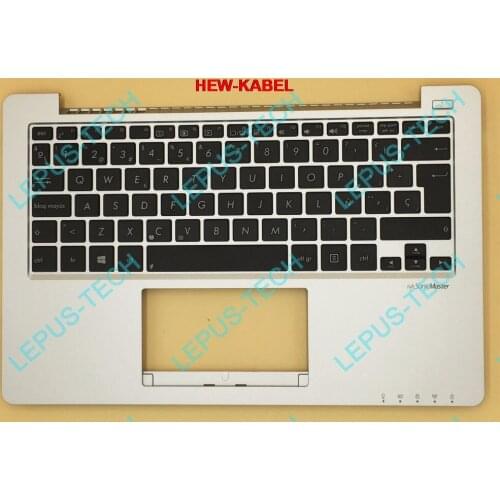 SP Spain Keyboard for ASUS X201 X201E S200 S200E 90NB00L2-R31SP0 x202e keyboard with palmrest top case silver color