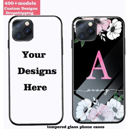 For iphone 12 custom glass case, Unique Personalized Customized TPU+PC Phone Case for iphone Series