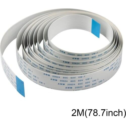 Cable 2M Extention For Flex Raspberry Pi Camera15 Pin FFC Wire Flex Ribbon Cables For Raspberry Pi 3 Model B+ / 3 / 2