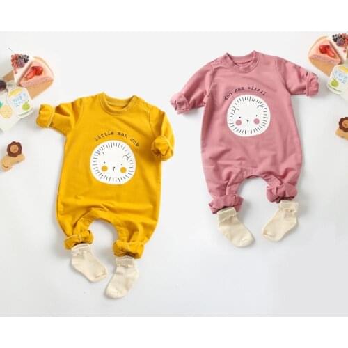 Spring and Autumn baby boy clothes 100% cotton baby clothes newborn jumpsuit cartoon girl clothes kids romper