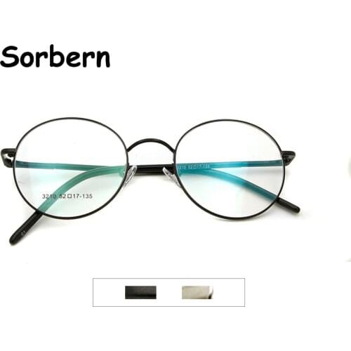 Vintage Round Glasses Frame Man Spectacle Frames Women Medium Round Eyeglasses Men Full Rim Ultralight Eyewear Myopia Occhiali