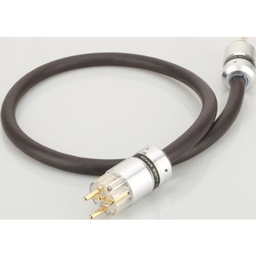 Hi-End EU Schuko power plug Viborg VP1606 OFC RISR 6MM square AC Power cords Cable Audio Grade 16MM