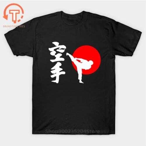Japan Shotokan t shirts Kyokushinkai Kan Kyokushin Karate men casual short sleeves cotton tops cool tshirt Kanji Mix Way of Life