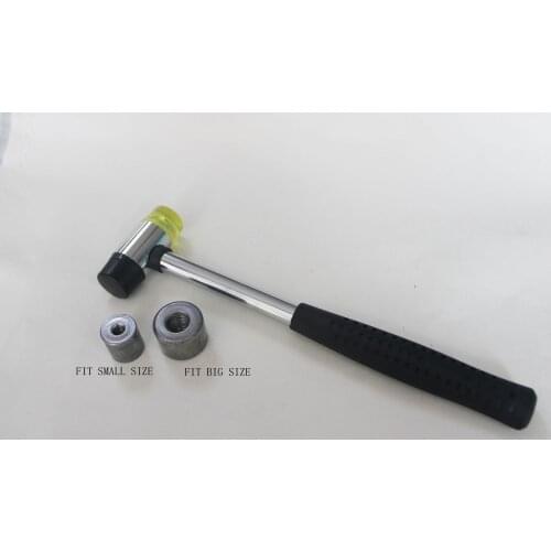 1set/lot 1pcs rubber hammer+1pcs meteal base for hit hard washer toy joint for diy plush doll finsings--washer tool