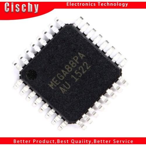 1pcs/lot ATMEGA88 ATMEGA88PA ATMEGA88-20AU = ATMEGA88V-10AI ATMEGA88PA-AU QFP-32 TQFP-32