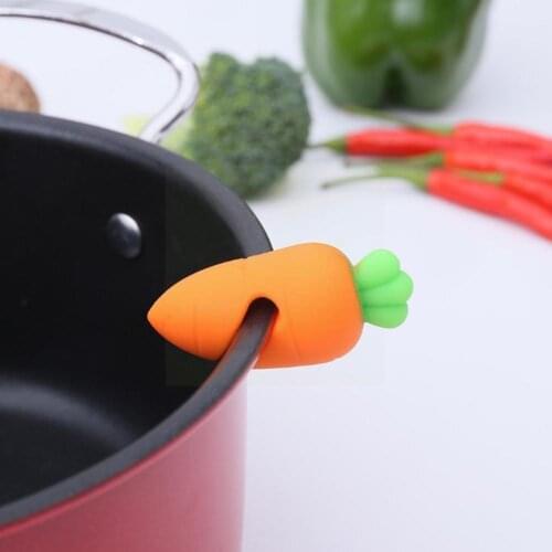 1PC Spill-proof Pot Lid Lifter Silicone Heat-resisting Overflow The Durable Kitchen Open Creative Stoppers Tools Keep Lid P4D2