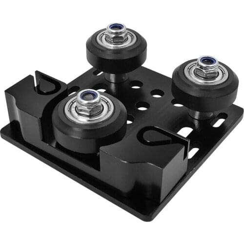 3D printer Openbuilds European standard 2020V-Slot aluminum profile pulley three-wheel buckle construction gantry plate