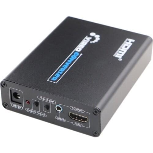 3RCA AV CVBS Composite S-Video R/L Audio to HDMI Converter Adapter Support 720P/1080P for PS2 PS3 NES SNES Nintendo 64 HDTV