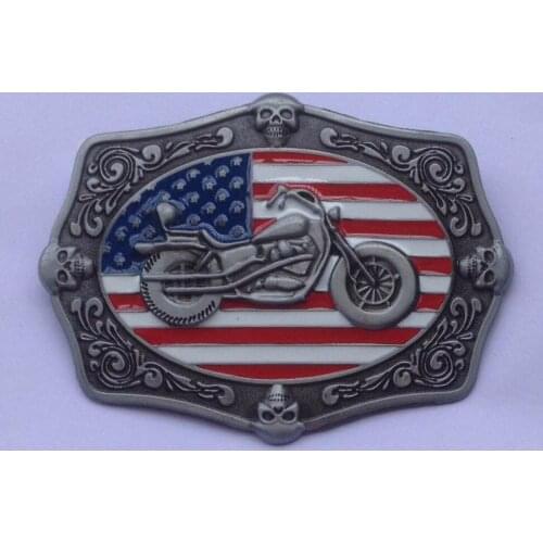 AMERICAN BIKERS UNITED STATES FLAG BELT BUCKLE JF-BY261 suitable for 4cm wideth belt with continous stock free shipping