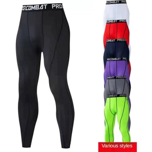 MMA Mens Compression Pants Fitness White Tights Shorts Bodybuilding Joggers Solid Leggings Breathable Black Skinny Mens' Shorts