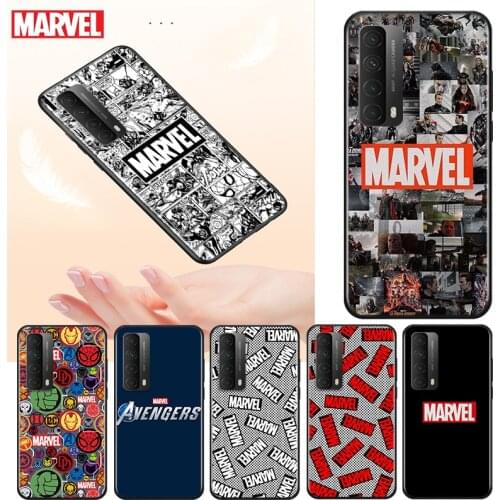 Marvel Logo Avengers For Huawei Y9S Y9A Y9 Y8P Y8S Y7P Y7A Y7 Y6S Y6 Y5P Y5 PRO Lite Prime 2020 2019 2018 Phone Case