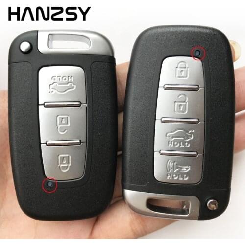 3/4 buttons Smart key Case For KIA Forte Soul portage Sorento Mohave K5 K2 Hyundai IX35 Sonata Car Remote Key Fob shell cover
