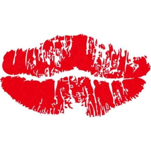 Flower PVC Patch Red lips deal with it Clothes Heat Transfer Printing T shirt women iron on patches for clothing girl Stickers