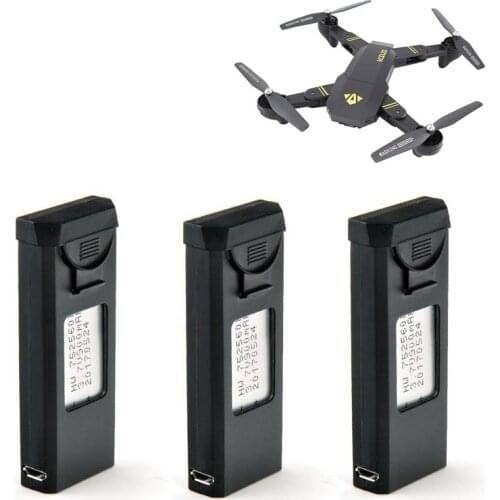 For VISUO XS809 XS809S XS809HW XS809W RC Quadcopter Spare Parts Accessories 3.7V 900mAh Lipo Battery and Charger for RC Drones