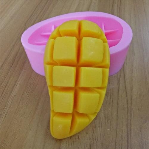 3D Mango Design Soap Mold Food Grade Silicone Mold for Soap Cake Making