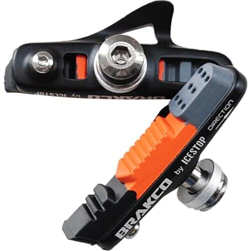 Moutain Bike Brake All-weather Brake Pads for Road Vehicles, Lightweight C-clamp Brakes, Noiseless Shoes, Anti-lock Brake Shoes