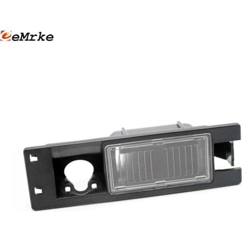 EEMRKE Car Camera Bracket Black Color License Plate Lights Housing for Fiat Marea Multipla Punto 500L Doblo Croma Tipo 365