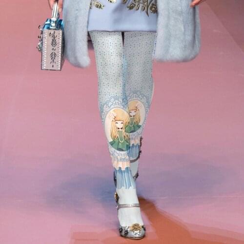 Cartoon Beads Little Girl Princess Lace Printing Bottom Socks