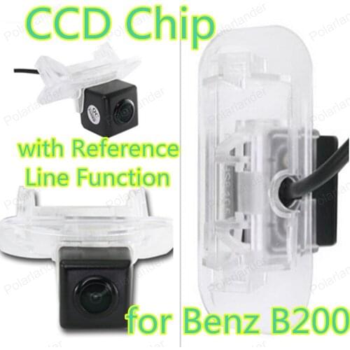 Polarlander Best Sale CCD Chip for Be-nz B200 with Reference Line Function Rear View Camera License Plate Light Camera