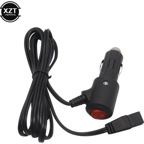 Mini Fridge 2 Pin Lead Cable Plug Wire Car Fridge Cable 200cm DC 12V Replacement Car Cooler Cool Box Bumper Cigar Lighter Plug