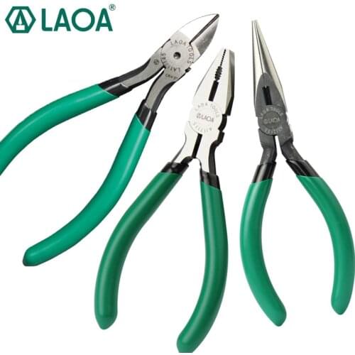 LAOA Multifunction Pliers 5 Inch Wire Cutter Long Nose Pliers Side Cutter Mini Diagonal Pliers ForCombination hand tools Kit