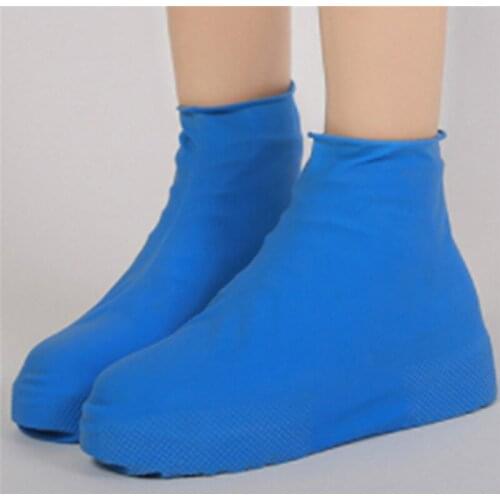Reusable Latex Waterproof Rain Shoes Covers Portable Slip-resistant Rubber Rain Boot Overshoes S/M/L Unisex Shoes Accessories