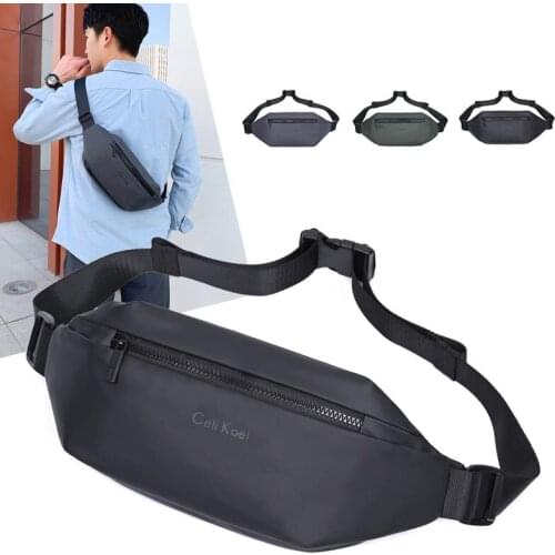 Fashion Men Crossbody Pouch 2021 New Chest Bag Nylon Large Capacity Zipper Messenger Bag Sports Male Waist Pack Hip Belt Bags