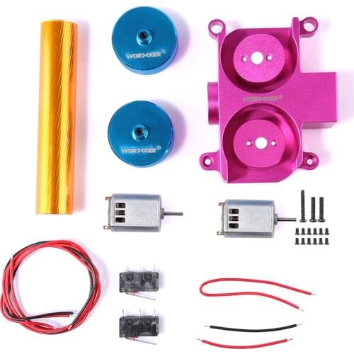 Worker Super-E Parts Set for Nerf HyperFire/for Nerf Modulus Regulator Modification and Replacement(Diamond Pattern) - Pink+Blue