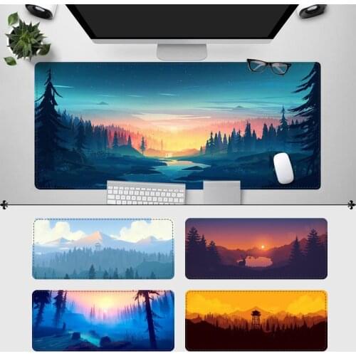 Desk Mat Deep forest firewatch Mouse Pad Laptop PC Computer Mause Pad Desk Mat For Mouse Big Gaming Mouse Mat for cs go/LOL
