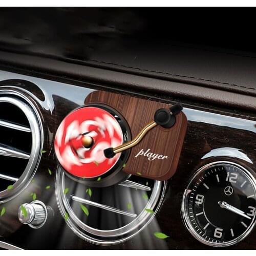 Car Air Freshener Perfume Record Player Car Perfume Clip Vinyl Spin Phonograph Air Vent Outlet Aromatherapy Smell Diffuser
