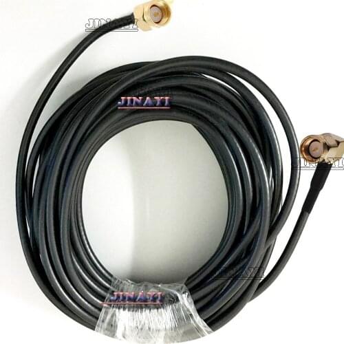 SMA Right Angle Male to SMA Plug Wires Cable Antenna RG174