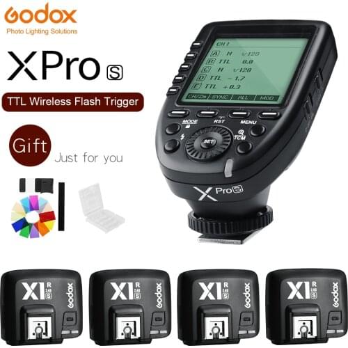 In Stock Godox Xpro-S TTL II 2.4G X System Wireless Control Remote Trigger with 4pcs X1R-S Controller Receiver for Sony Flash